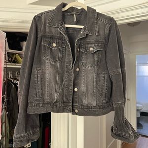Free People Moto Denim Jacket